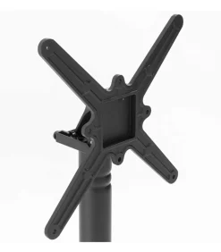 60 cm ronde hoge tafel kantelbaar wit/zilver en zwart marmeren blad