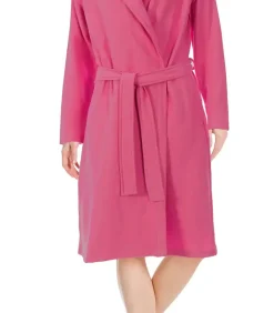 - Dames Badjas met bamboe - Roze ochtendjas - Saunajas