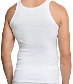 4 pack Cotton Essentials dubbelrib - onderhemd