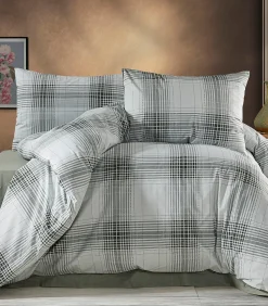 1 persoons beddengoed 140x200 cm+1 kussensloop 65x65 cm in katoen