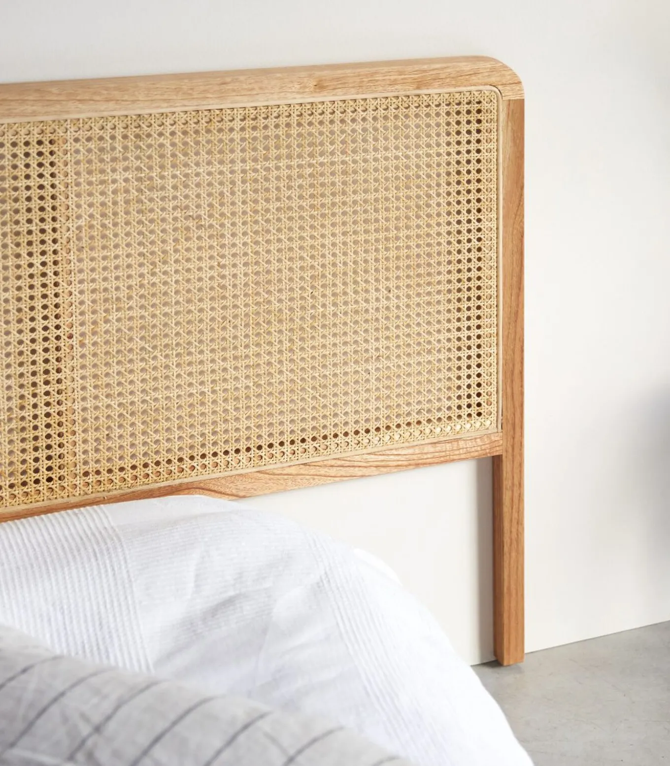 Adèle - Hoofdbord van gevlochten riet 160 cm