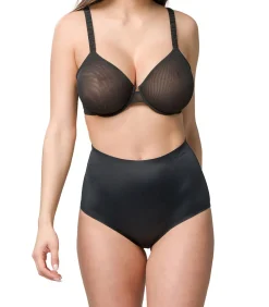 Afslankingsbroekje van microvezel met hoge taille 26 cm