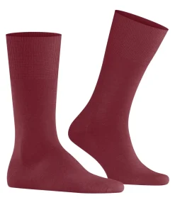 Airport Herensokken Wol Donkerrood