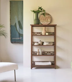 Ame - Boekenkast van massief iepenhout