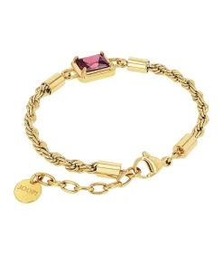 Armband m.Anh. voor dames, roestvrij staal, zirkonia