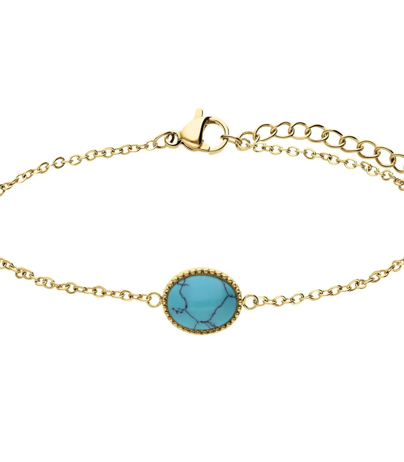 Armband Staal 19 cm - Goudkleurig