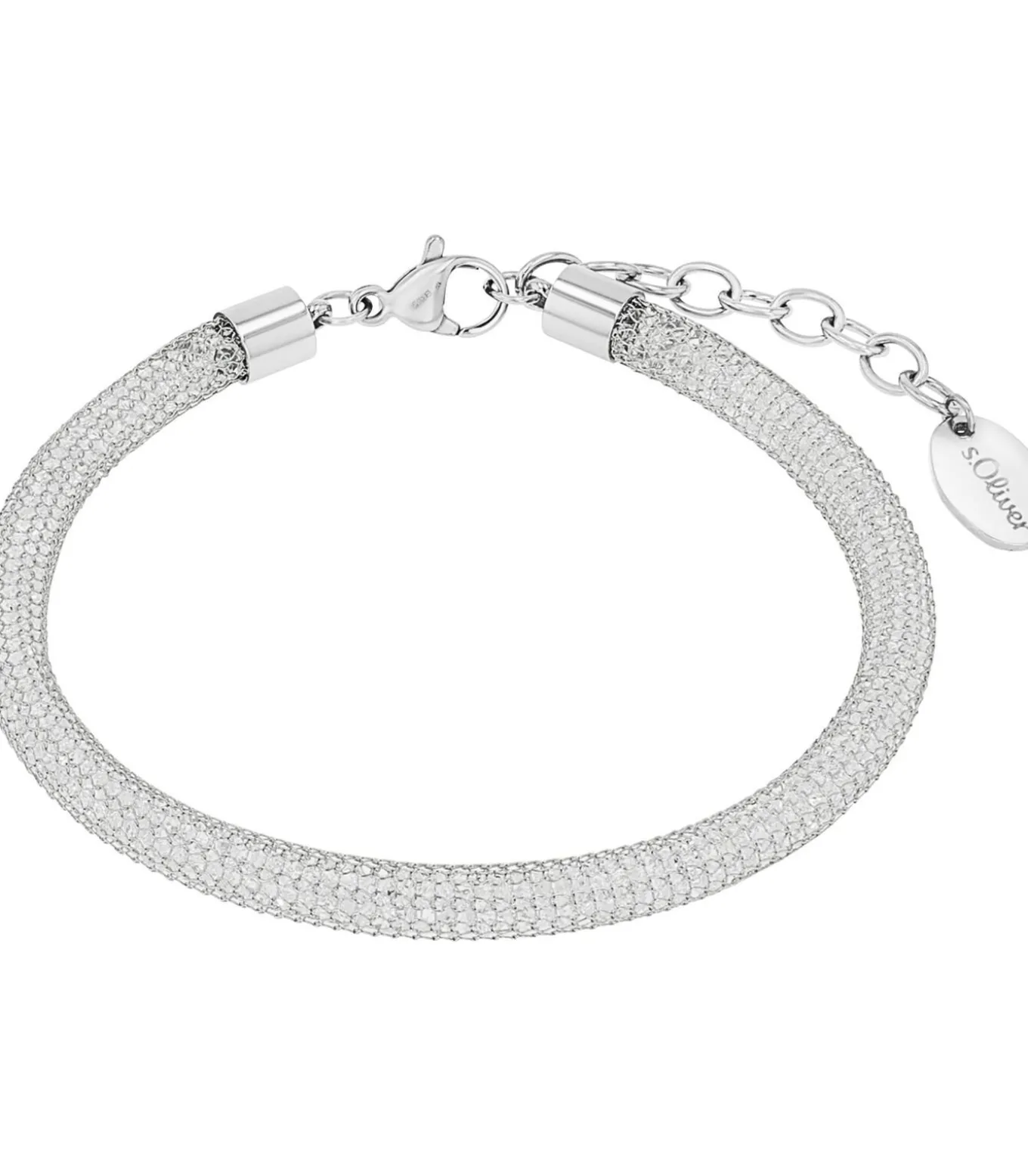 Armband voor dames, roestvrij staal, zirkonia synth.