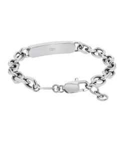 Armband voor mannen, roestvrij staal, jaspis