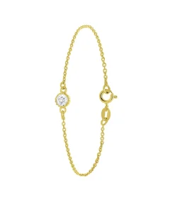 Armband Zilver 19 cm - Goudkleurig