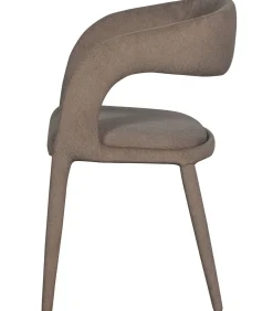Arms Eetkamerstoelen - Polyester - Bruin - Set van 6