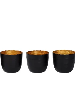 Arras (set van 3) - Theelichthouder - Zwart