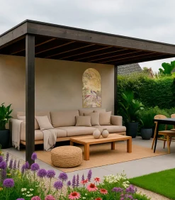 Art for the Home Canvas - Reigers tussen Bloemen Japanse stijl - 100x54