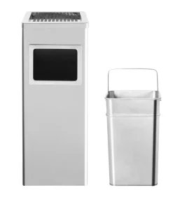 Asbak/prullenbak Hotel 36 L roestvrij staal