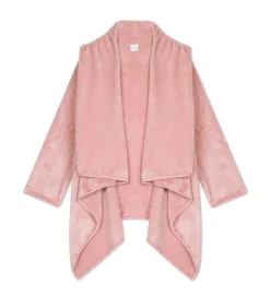 Asymmetrische jas van flanellen pluche ESSENTIEL 179