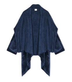 Asymmetrische jas van flanellen pluche ESSENTIEL 179