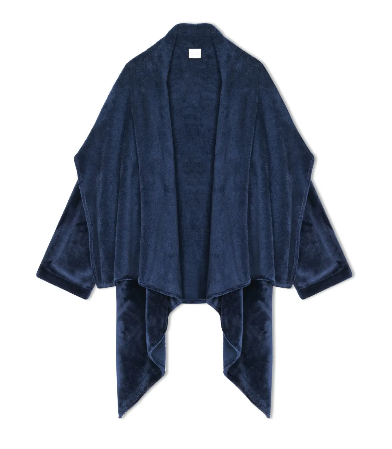 Asymmetrische jas van flanellen pluche ESSENTIEL 179