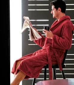 ATHENA Piment- Badjas unisex microvezel