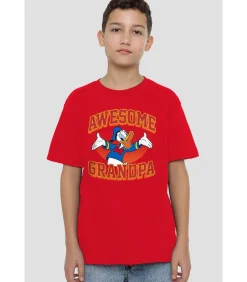AWESOME GRANDPA - T-shirt - Rood