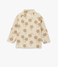 Baby sweatshirt bloemenpatroon rits