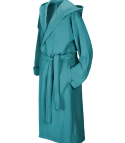 Badjas Reese, Artic Blauw - M - Unisex - Katoen/Polyester