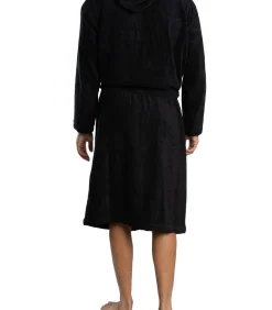 Badjas Van Badstof Met Logo-Afwerking