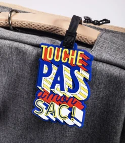 Bagagelabel - Touche pas - Wit