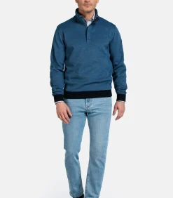 Baileys Half-Zip Sweatshirt – Donkerblauw