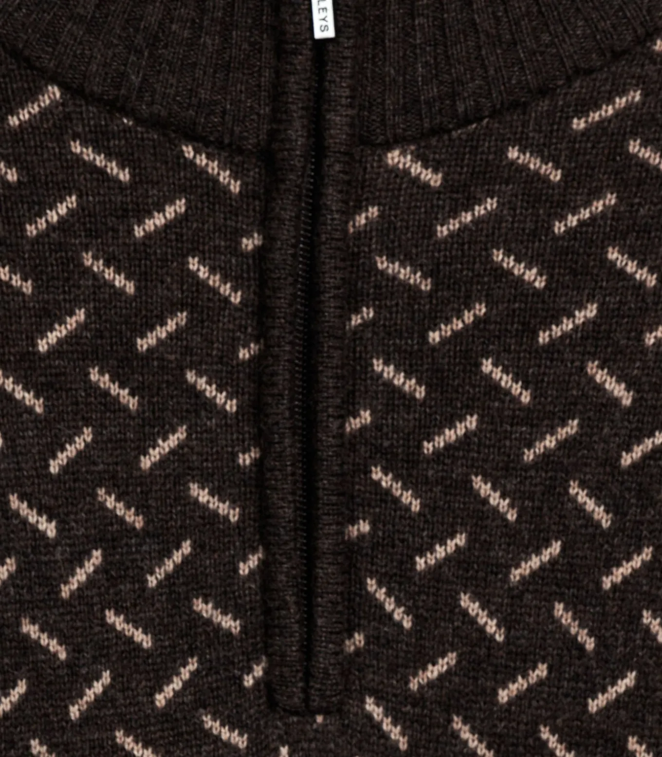 Baileys Pullover met print - Bruin