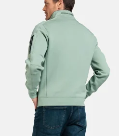 Baileys Sweater met Halve Rits – Misty Groen