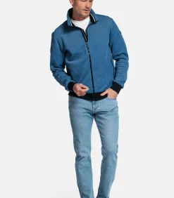 Baileys Two-tone sweatvest - Donkerblauw