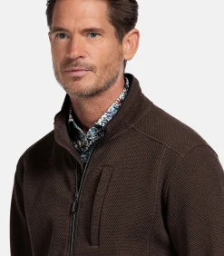 Baileys Vest met Structuur – Donker Taupe