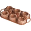 Bakvorm Shortcake Basket Bundt Koper - 6 stuks