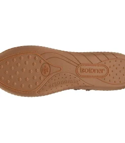 Ballerina damesslippers Camel Glossy