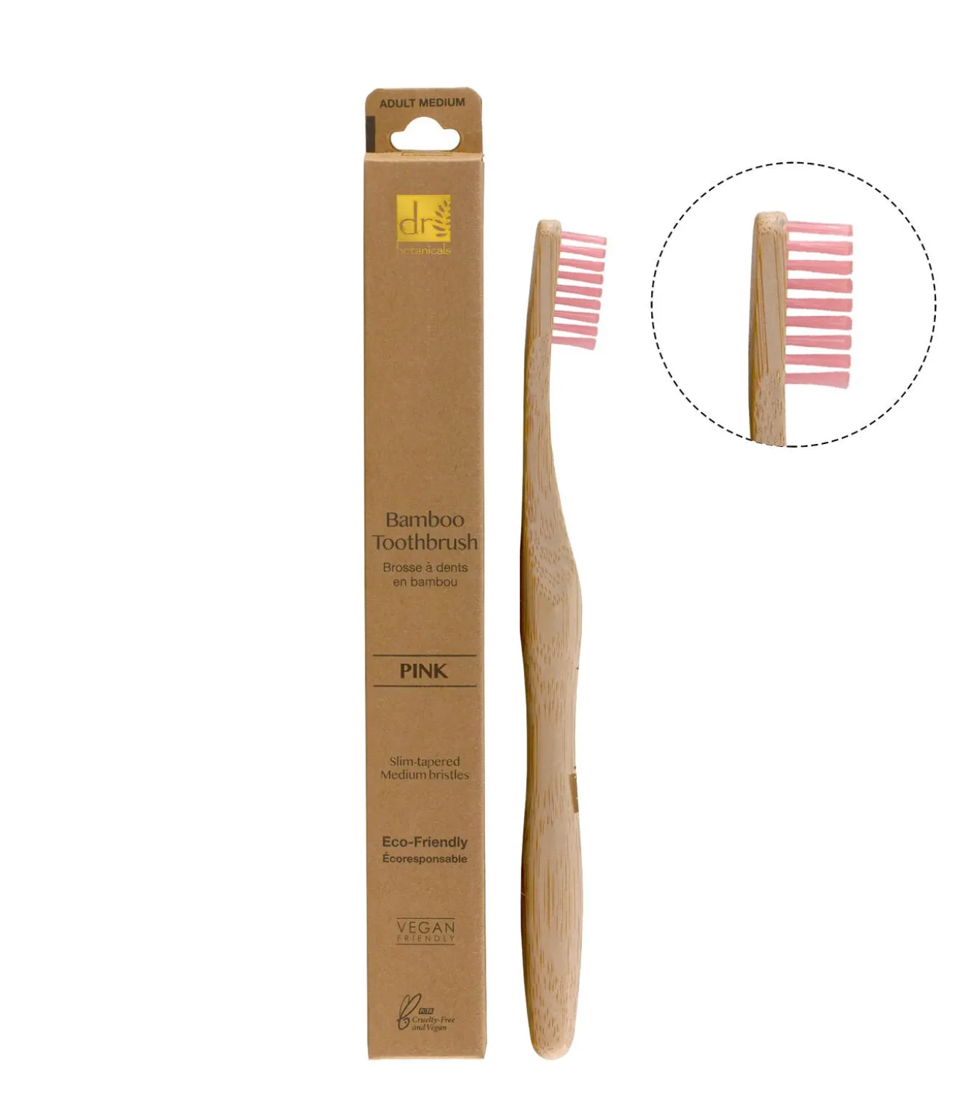 Bamboe Tandenborstel - Roze