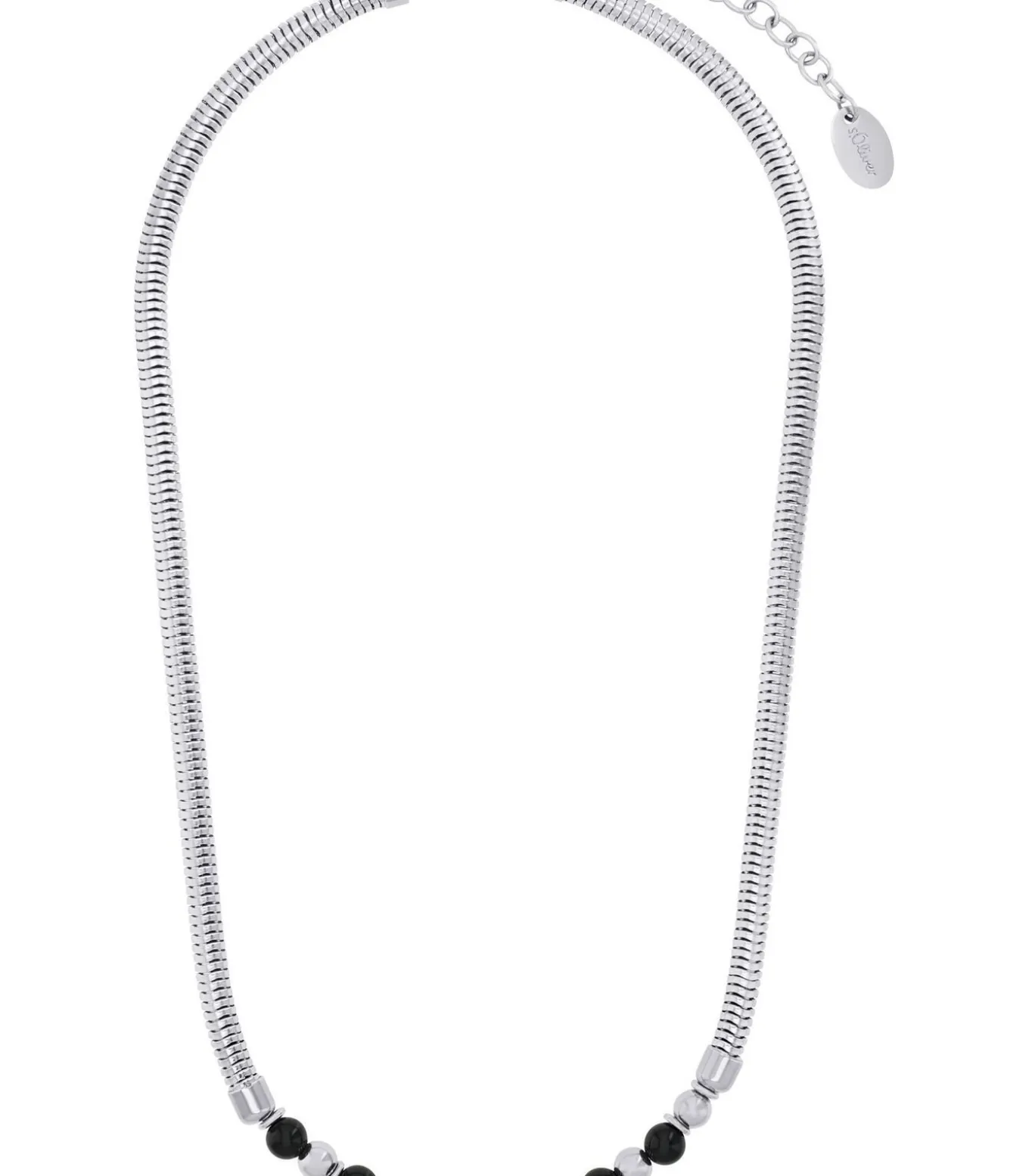 Beadkette voor dames, roestvrij staal, agaat