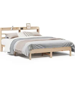 Bedframe zonder matras massief grenenhout 160x200 cm