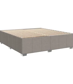 Bedframe zonder matras stof taupe 200x200 cm