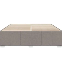 Bedframe zonder matras stof taupe 200x200 cm