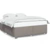 Bedframe zonder matras stof taupe 180x200 cm