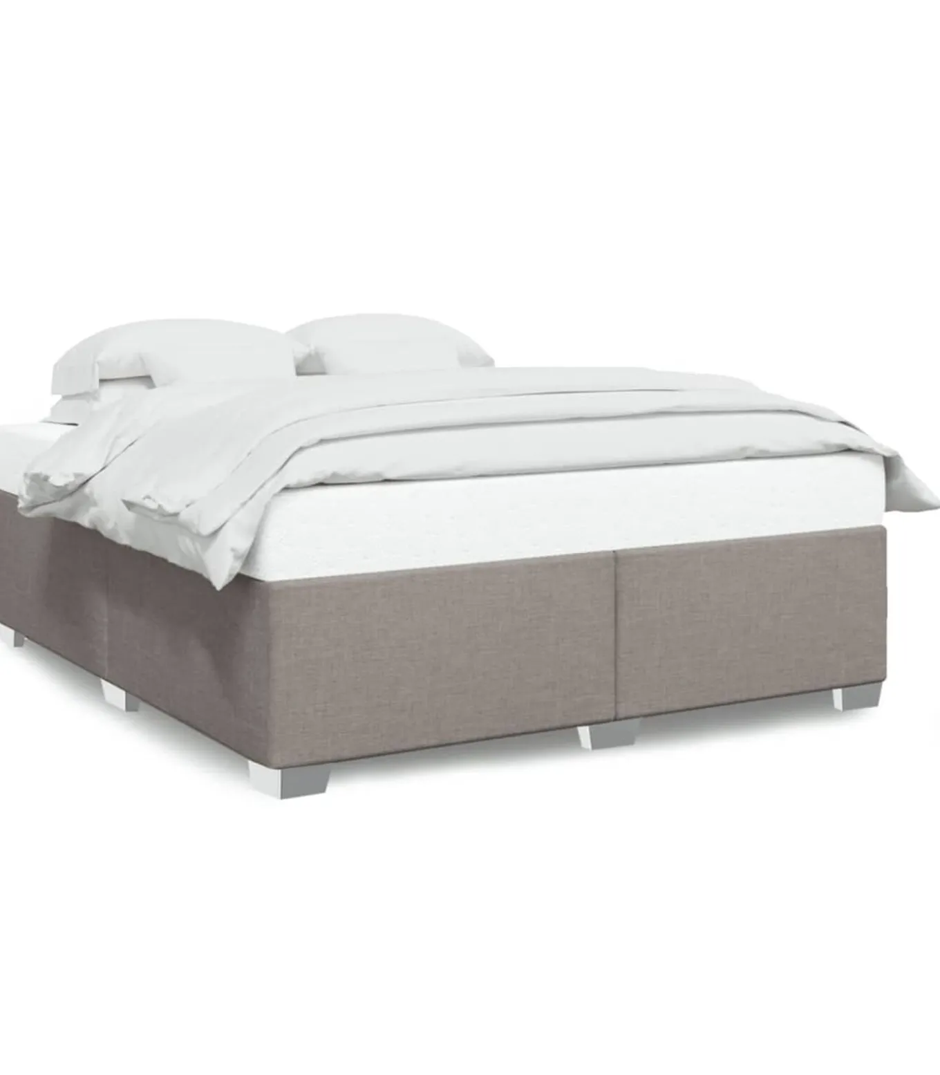 Bedframe zonder matras stof taupe 180x200 cm