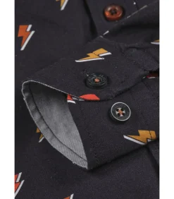 Bedrukt katoenen overhemd