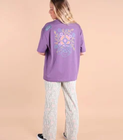 Bedrukt T-shirt op borst en rug SAFI