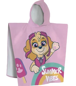 Bedrukte badcape, 100% katoen, PAW PATROL GOOD VIBES