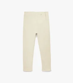 Beige Babypantalon Katoen met Knoopdetail
