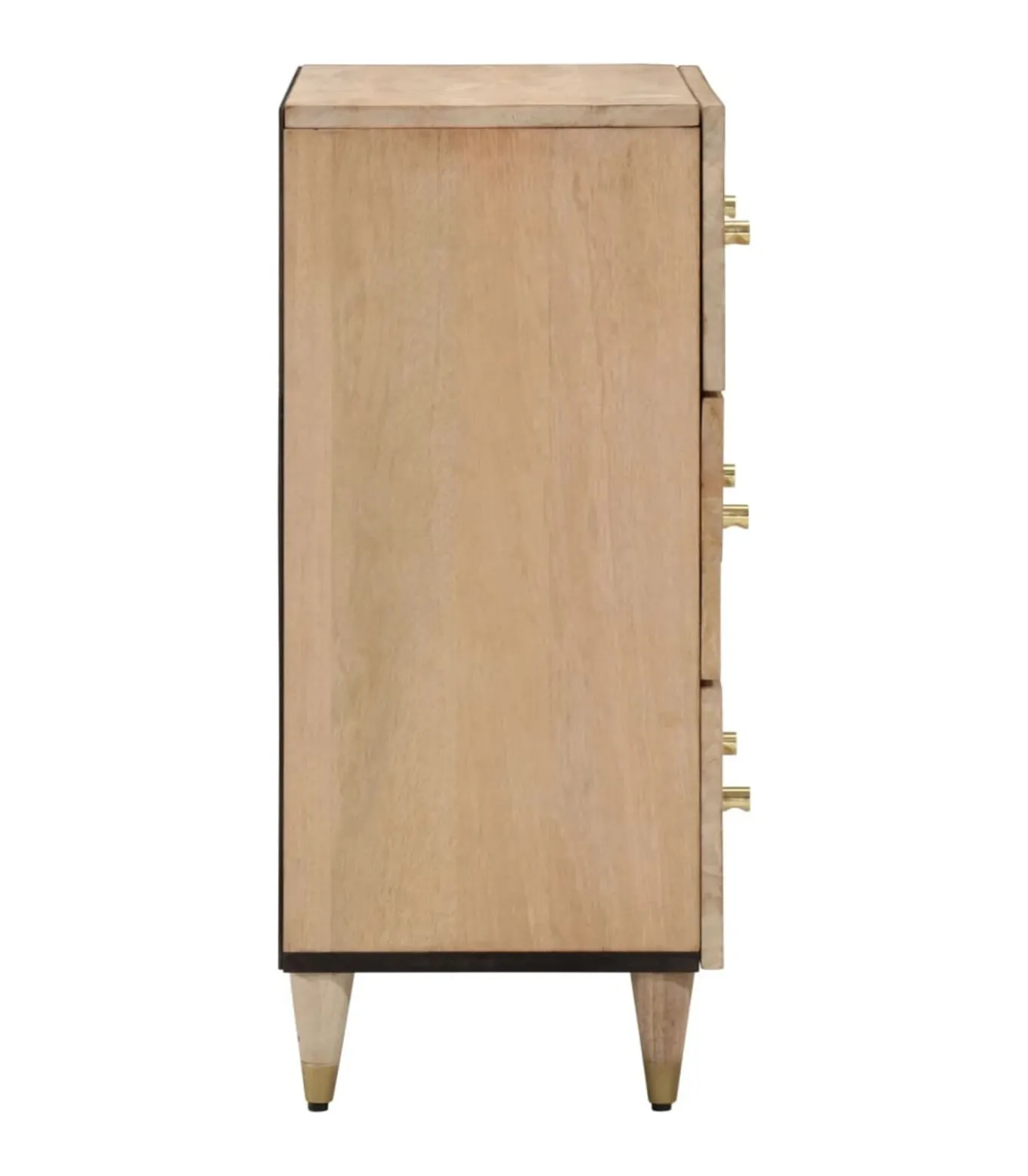 Bijzetkast 60x33x75 cm massief mangohout