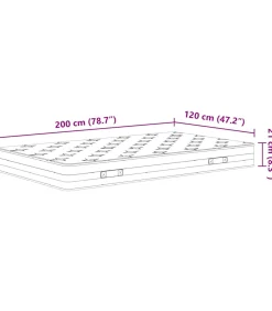 Binnenveringmatras middelhard 120x200 cm