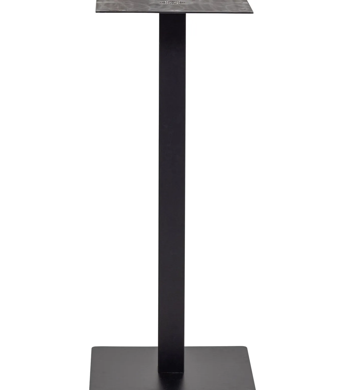 Bistro Vierkante Bartafel Poot Metaal Zwart 105X50x50 Cm