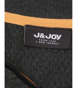 Blauwe herentrui met ritskraag