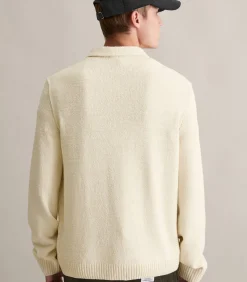 Bouclé gebreide trui relaxed