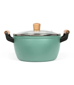 Braadpan met houten handvatten